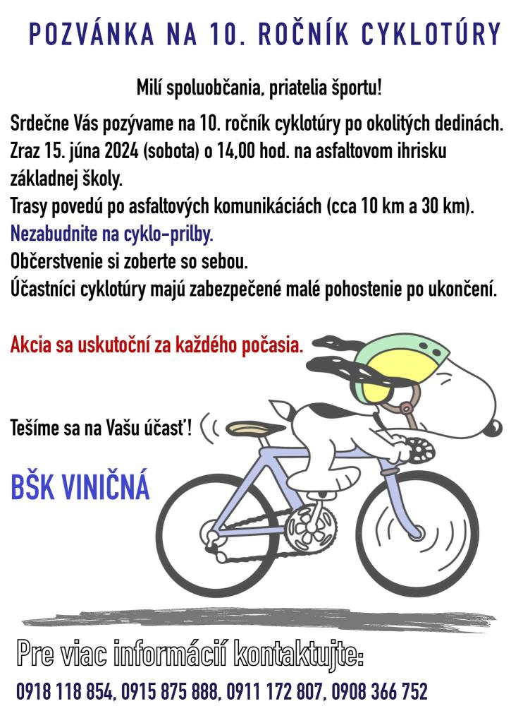 10. ročník cyklotúry !