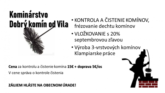 Záujem nahláste na&nbsp;obecnom úrade!