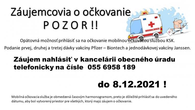 Očkovanie v&nbsp;obci