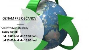 Zmena otváracích hodín